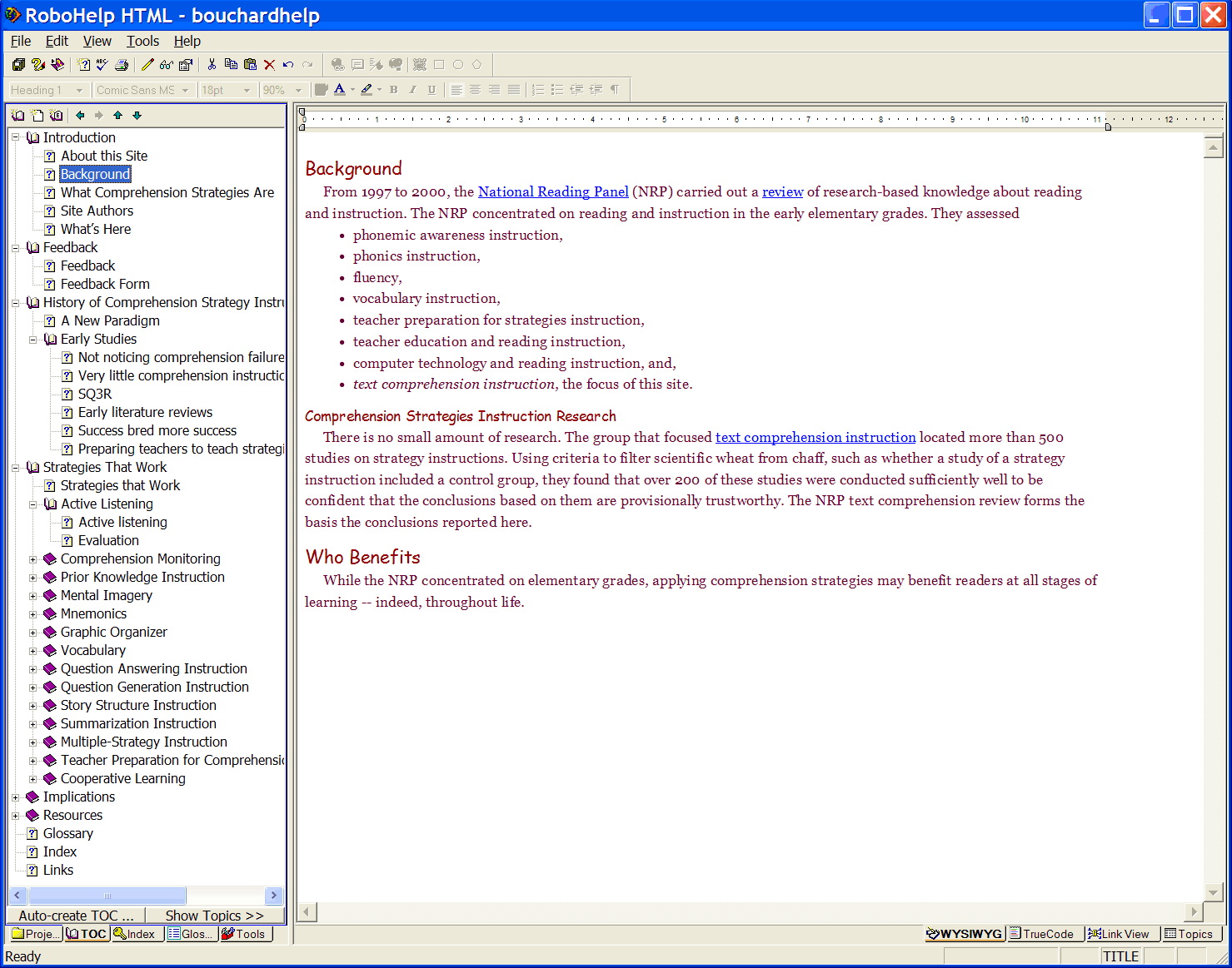 Image of Table of Contents
